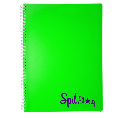 CF6 PZ QUADERNO SPIRALATO MAXI A4 SPIL SPILBLOK4 FLUO BIANCO