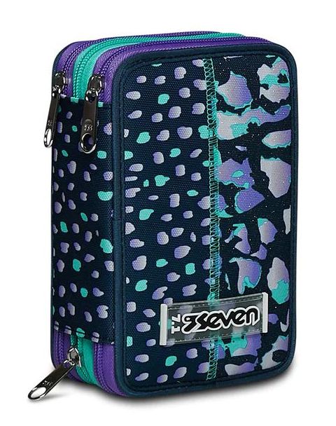 Astuccio scuola Seven 3 zip Ziply