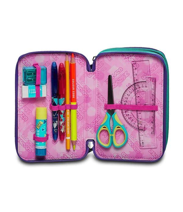 Astuccio scuola Seven 3 zip Ziply