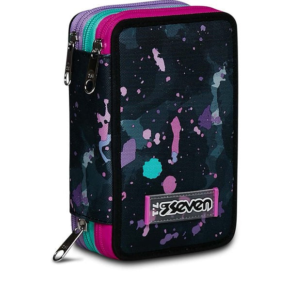 Astuccio 3 Zip Seven Fluo String Girl