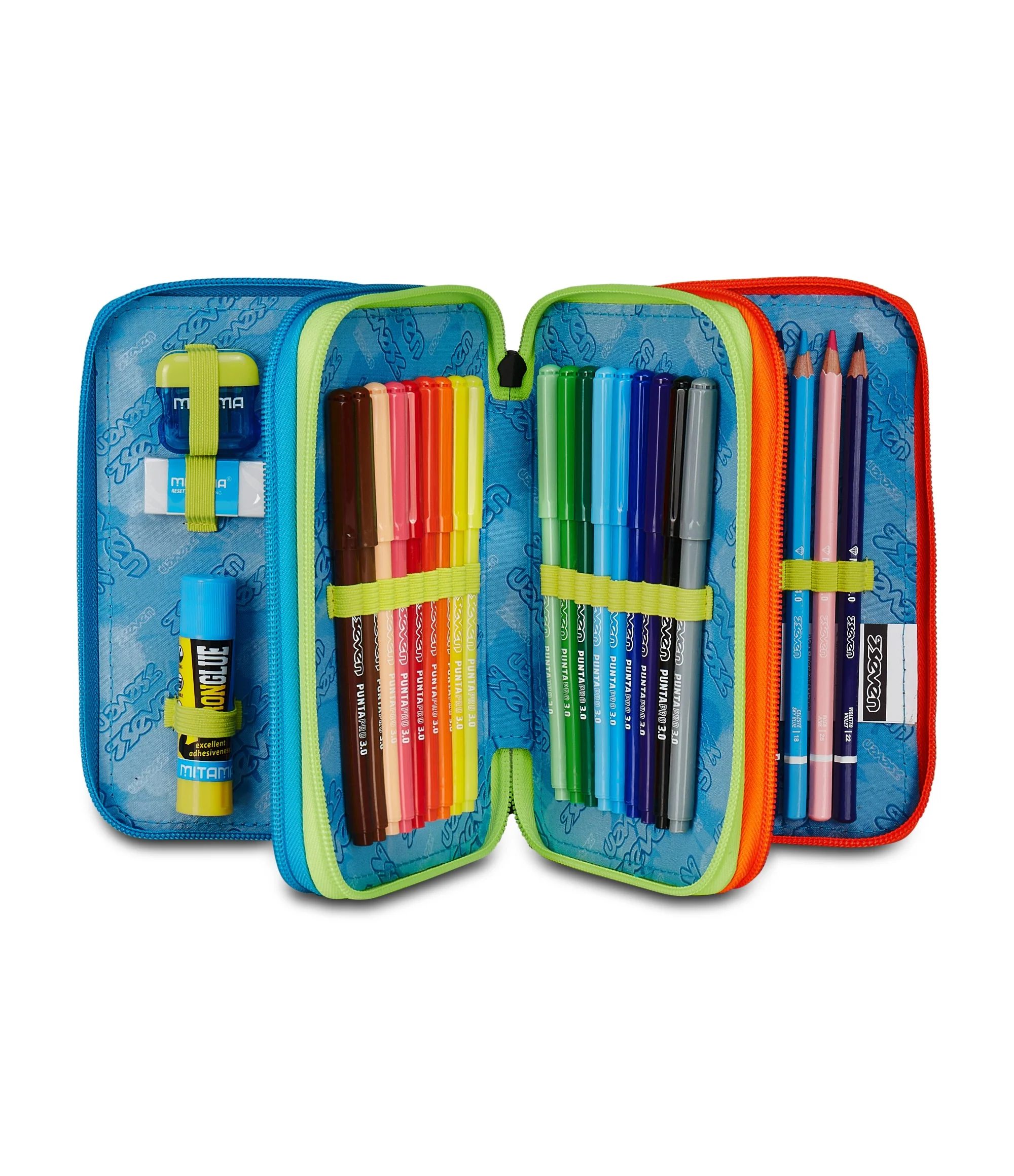 ASTUCCIO Seven® 3 ZIP - SCRIBBLED FLAME