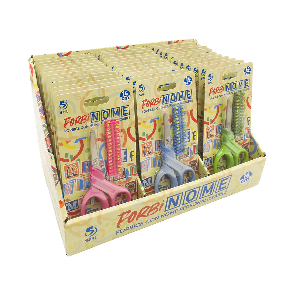 FORBICE CON NOME PERSONALIZZABILE SPIL AZZURRO