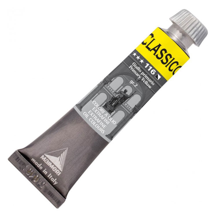 Colori A Olio Classico ML20 - Giallo Primario - Tubetto Da 20 Ml - Colore Extra Fine Per Artisti - 2