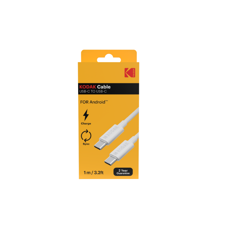 KODAK CABLE USB-C TO USB-C FOR ANDROID 1M/3.2FT