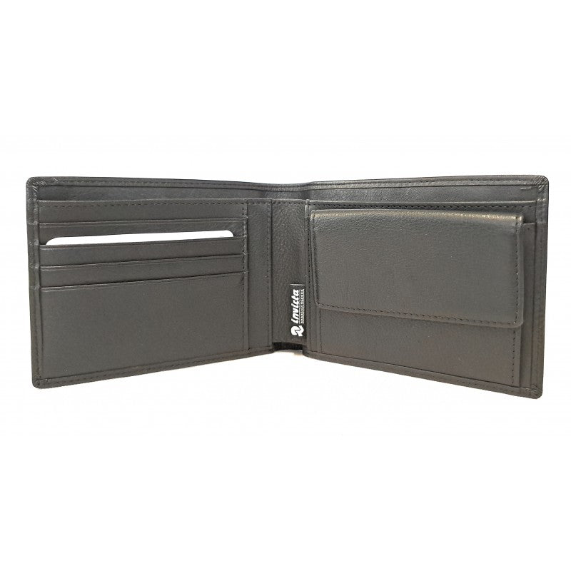 PORTAFOGLIO IN PELLE CON PORTAMONETE UOMO INVICTA NERO