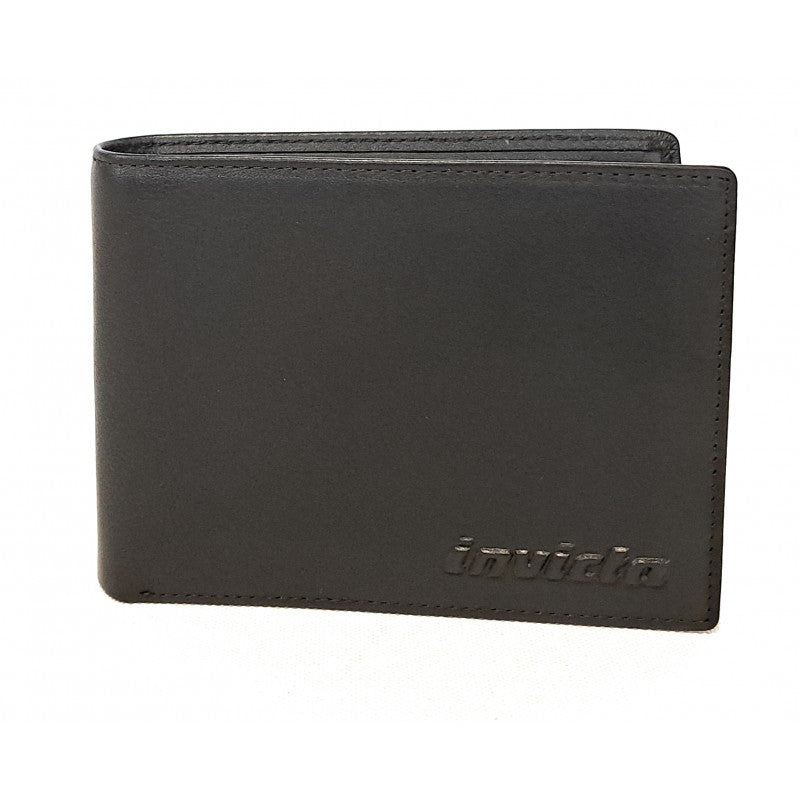 PORTAFOGLIO IN PELLE UOMO INVICTA NERO
