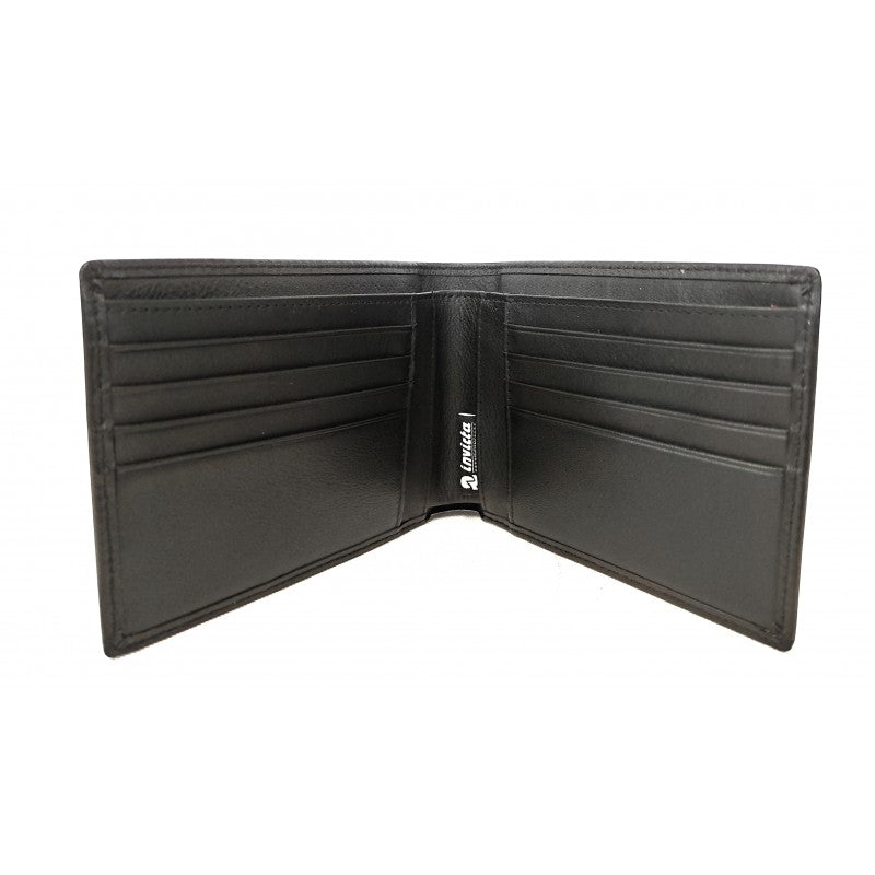 PORTAFOGLIO IN PELLE UOMO INVICTA NERO