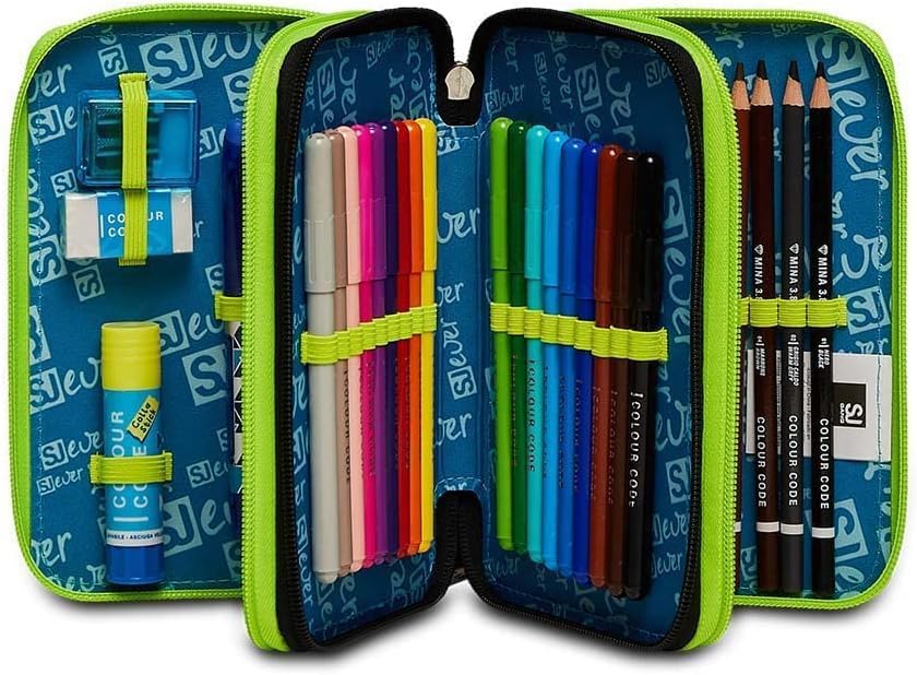 Astuccio Scuola SJ Gang Urby 3 Zip Triplo Completo