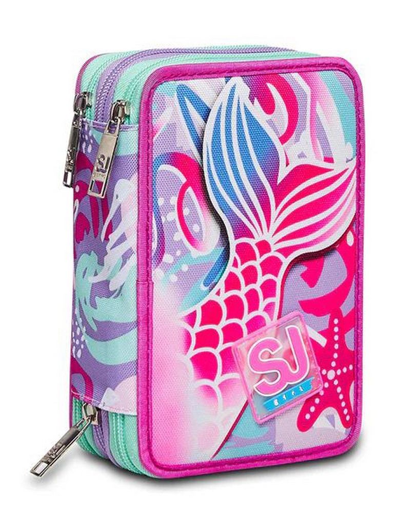 Astuccio scuola 3 zip SJ Sea Beauty