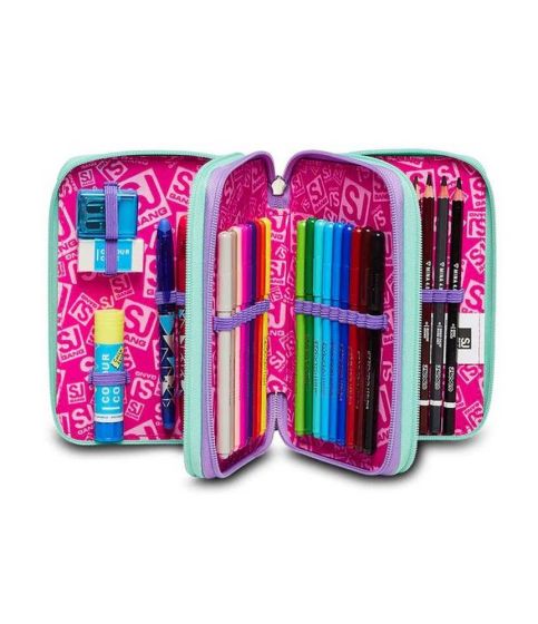 Astuccio scuola 3 zip SJ Sea Beauty