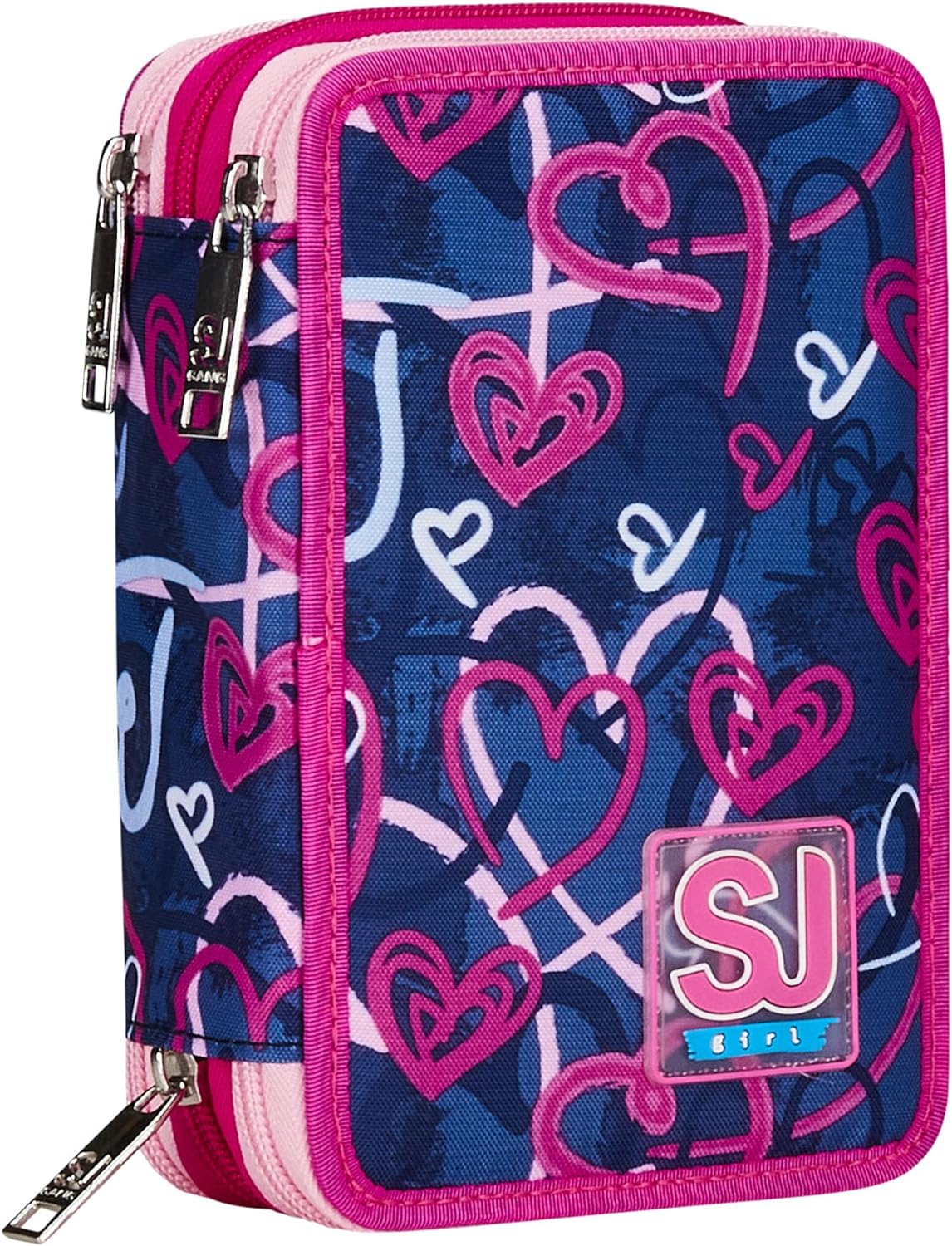 ASTUCCIO 3 ZIP DOODLE HEART