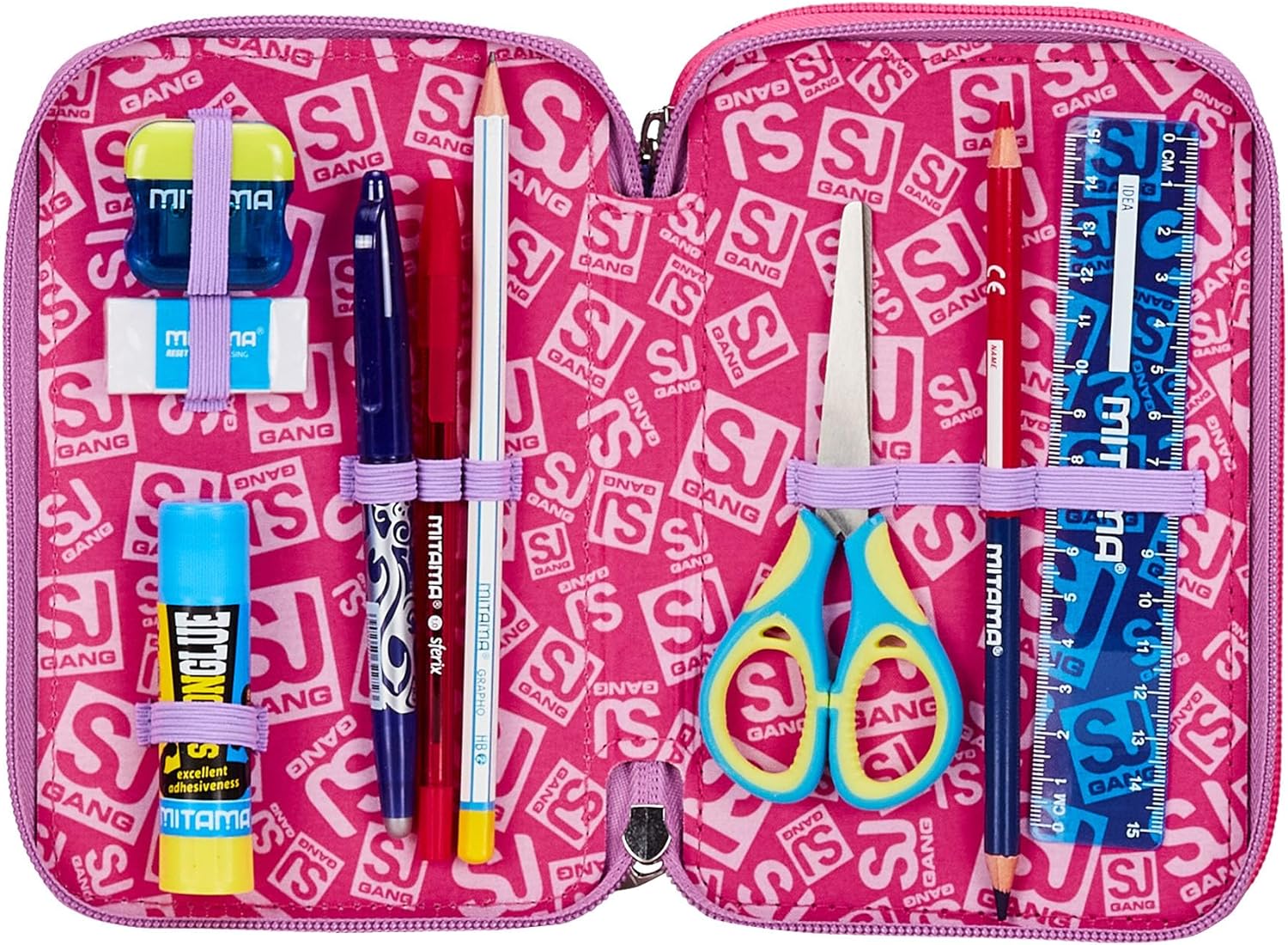 ASTUCCIO 3 ZIP COLORFUL PANDA