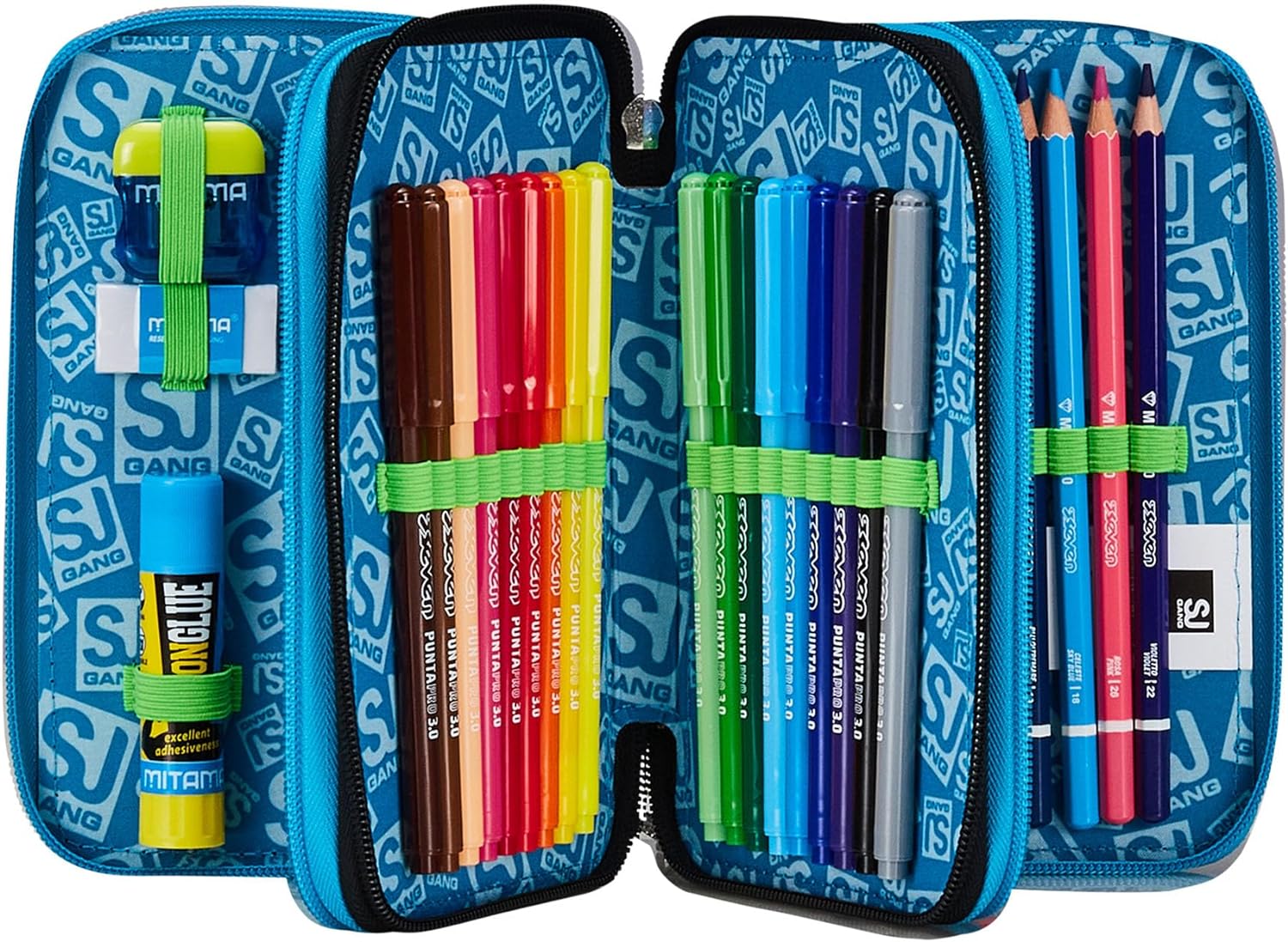ASTUCCIO 3 ZIP MULTICOLOR GAME