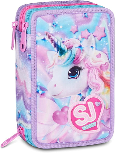 ASTUCCIO 3 ZIP SJ GANG - GLOW LED UNICORN GIRL