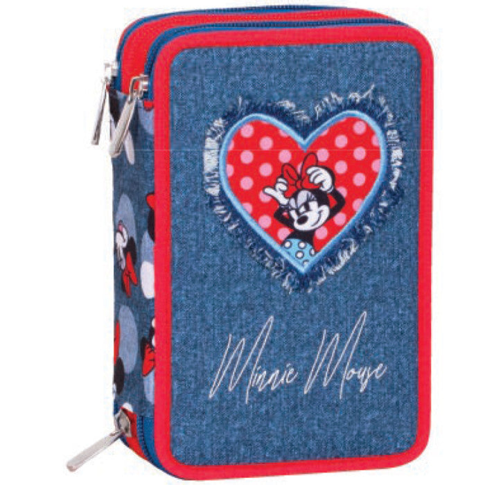 Seven - Astuccio 3 Zip - Minnie Prettied Up