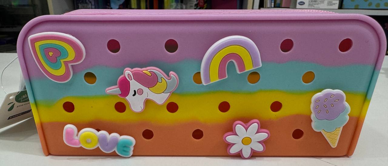 CARTOMANIA BUSTINA IN SILICONE CON PATCH ARCOBALENO