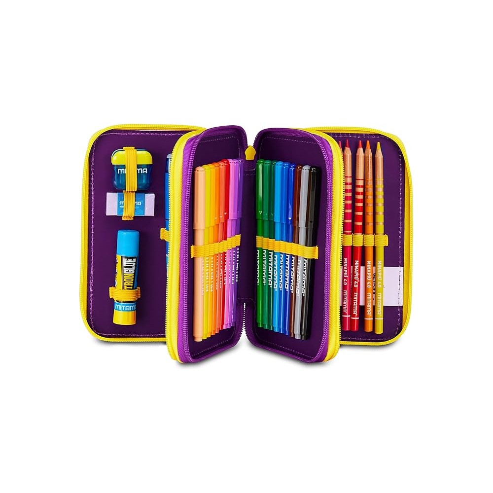 Seven - Astuccio 3 Zip - Inside Out 2 Universal Mood