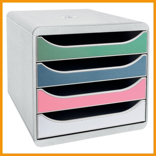 Exacompta Cassettiera BIG-BOX IDERAMA 4 cassetti col.ass.