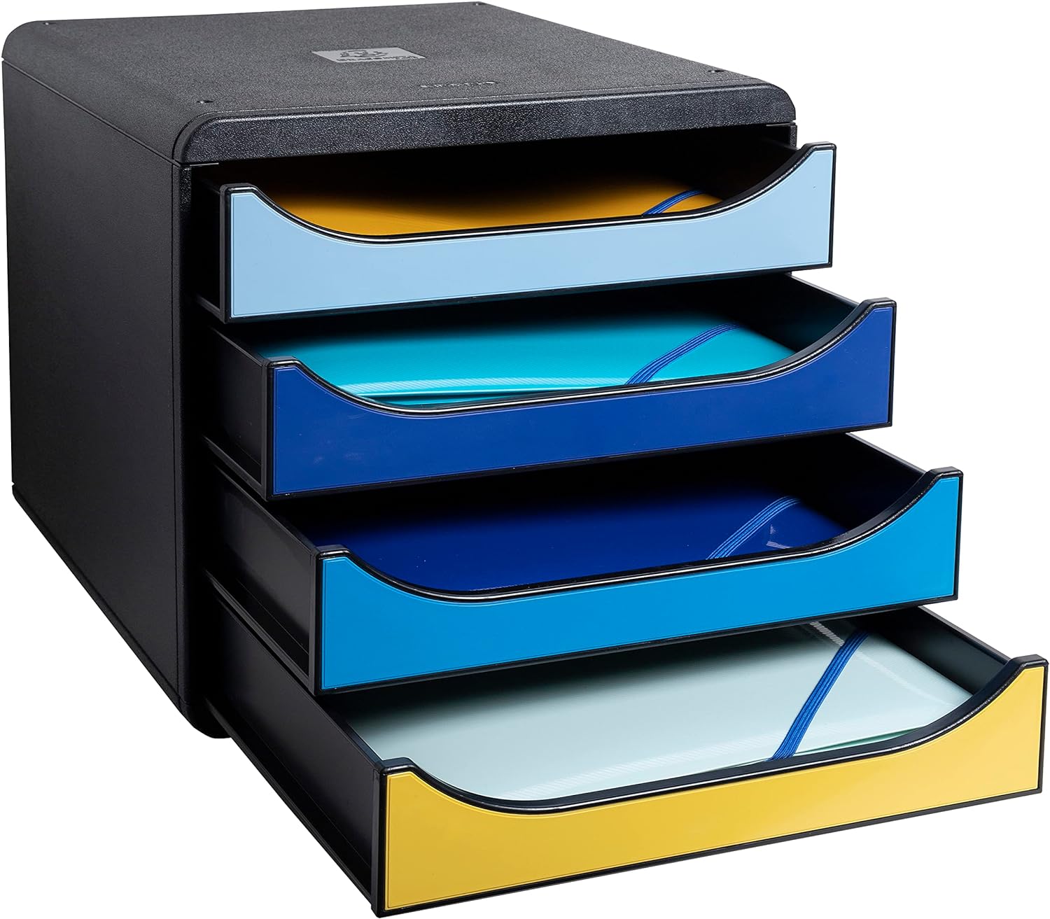 Exacompta - Big-Box - 1 cassettiera 4 cassetti aperti