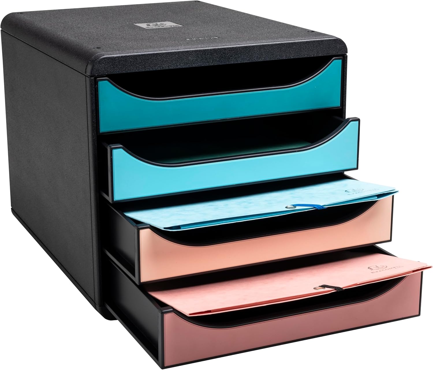 Exacompta Cassettiera BIG-BOX IDERAMA 4 cassetti aperti