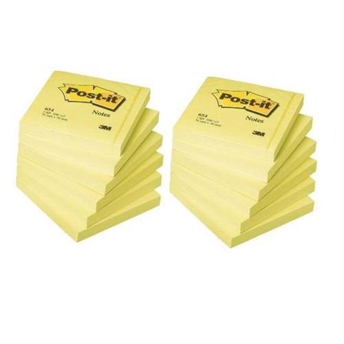 Foglietti Post-it® Notes  76x76 mm Giallo 100 FF. CF. 12 PZ