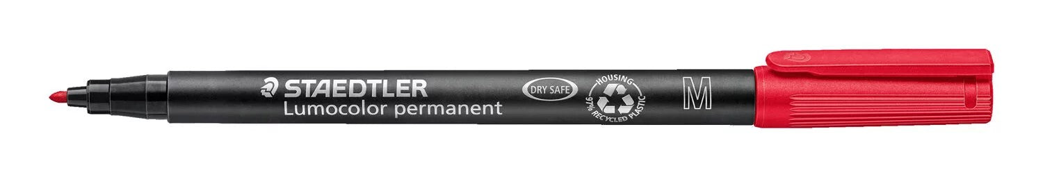 Lumocolor® permanent pen 317. Penna universale M rosso