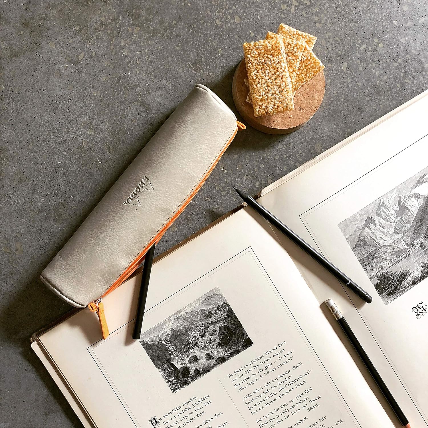 Rhodia Astuccio Similpelle Tondo Beige