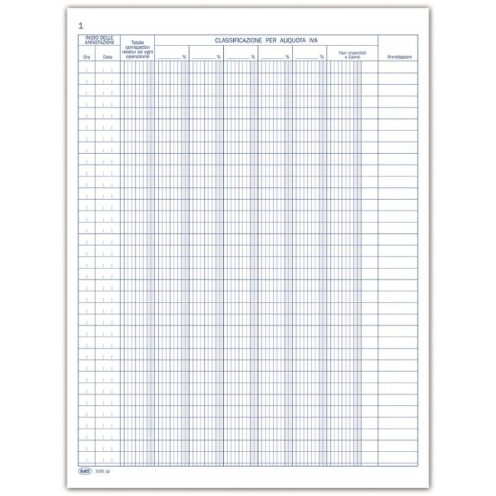 REGISTRO DI EMERGENZA DEI CORRISPETTIVI 328200100