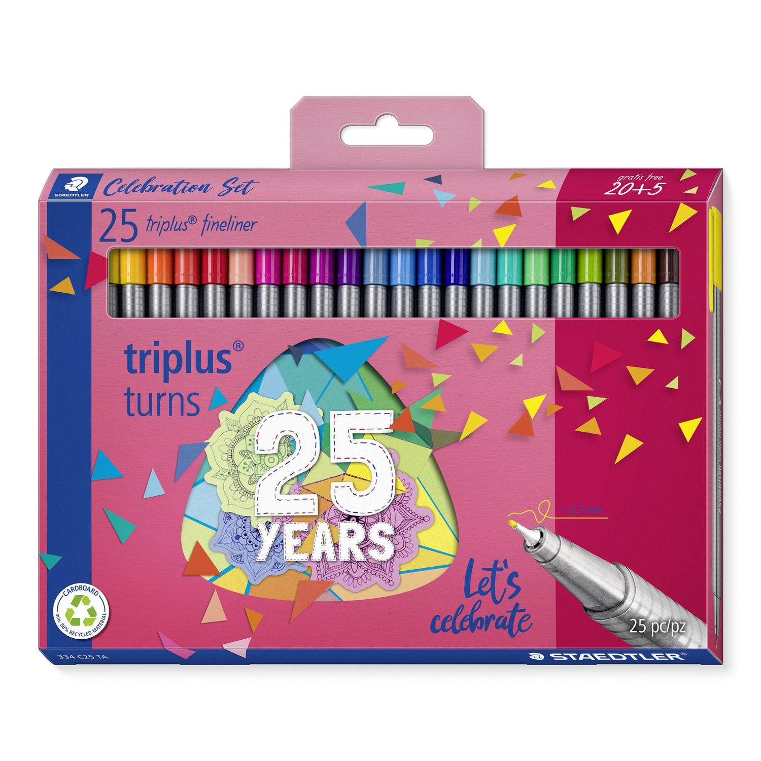 Fineliner Triplus Birthday 25 Colori