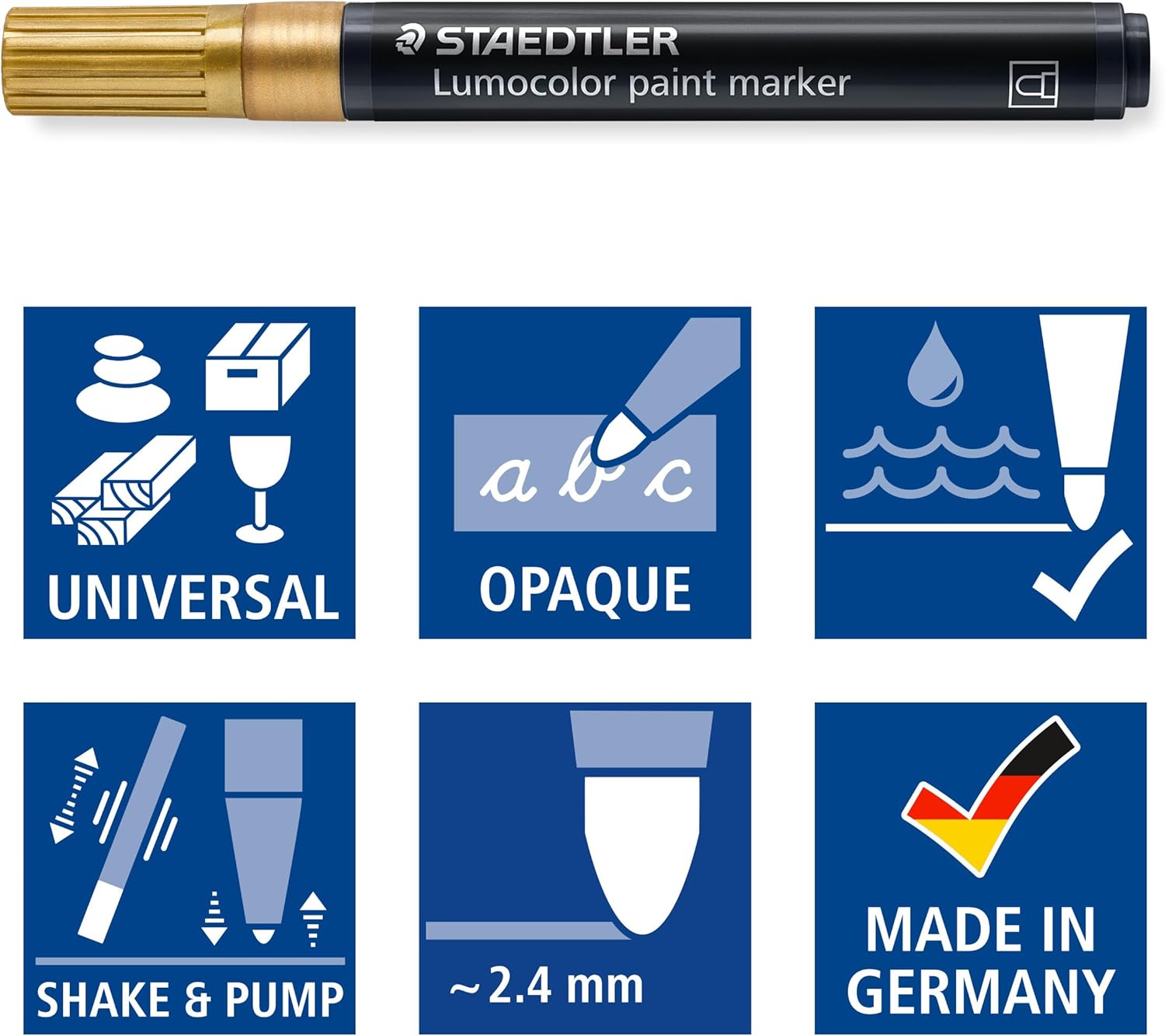 STAEDTLER Lumocolor Paint Marker Oro