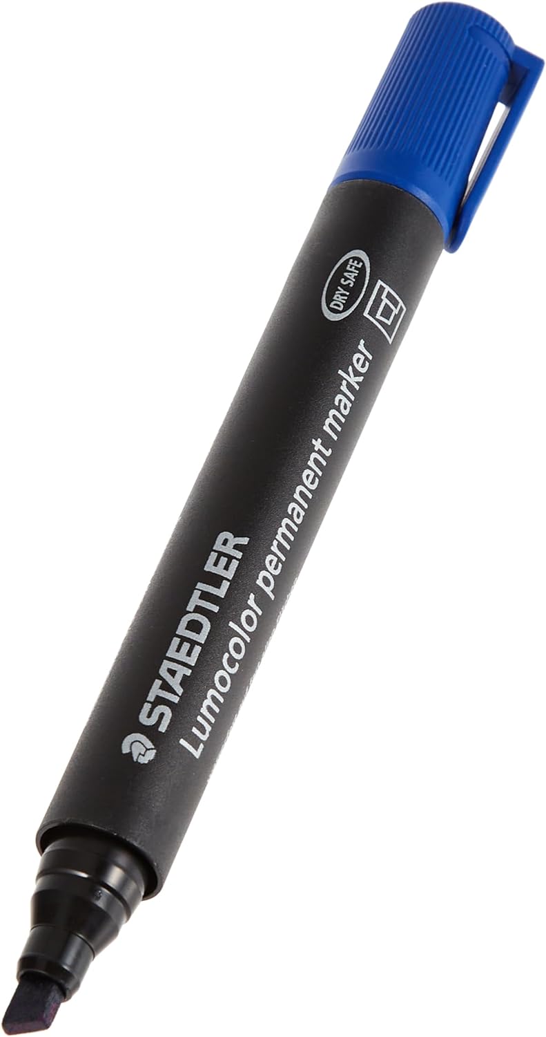 Lumocolor®350 Marcatore con punta a scalpello blu CF 10 pz