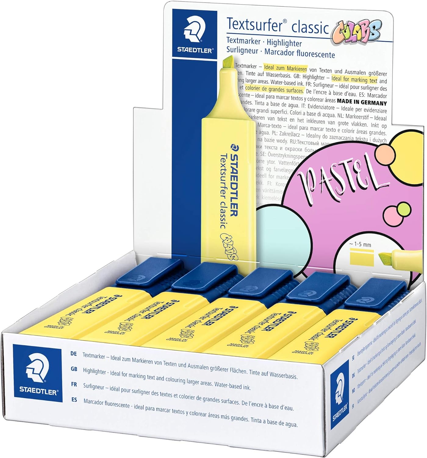 CF 10 PZ Evidenziatore Textsurfer® classic 364 C Giallo Sole