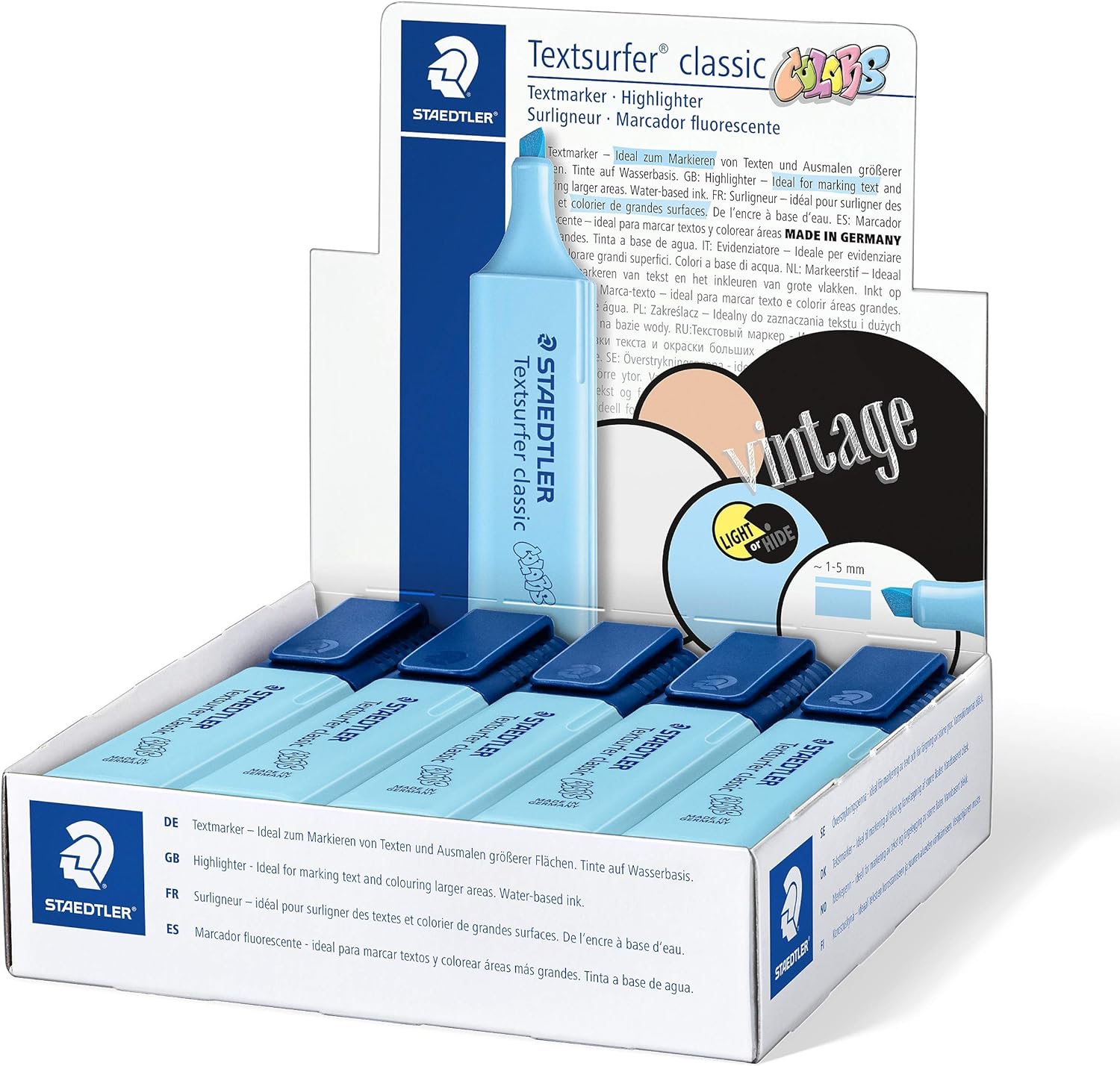 CF10 PZ Evidenziatore Textsurfer®classic 364 C Azzurro Cielo