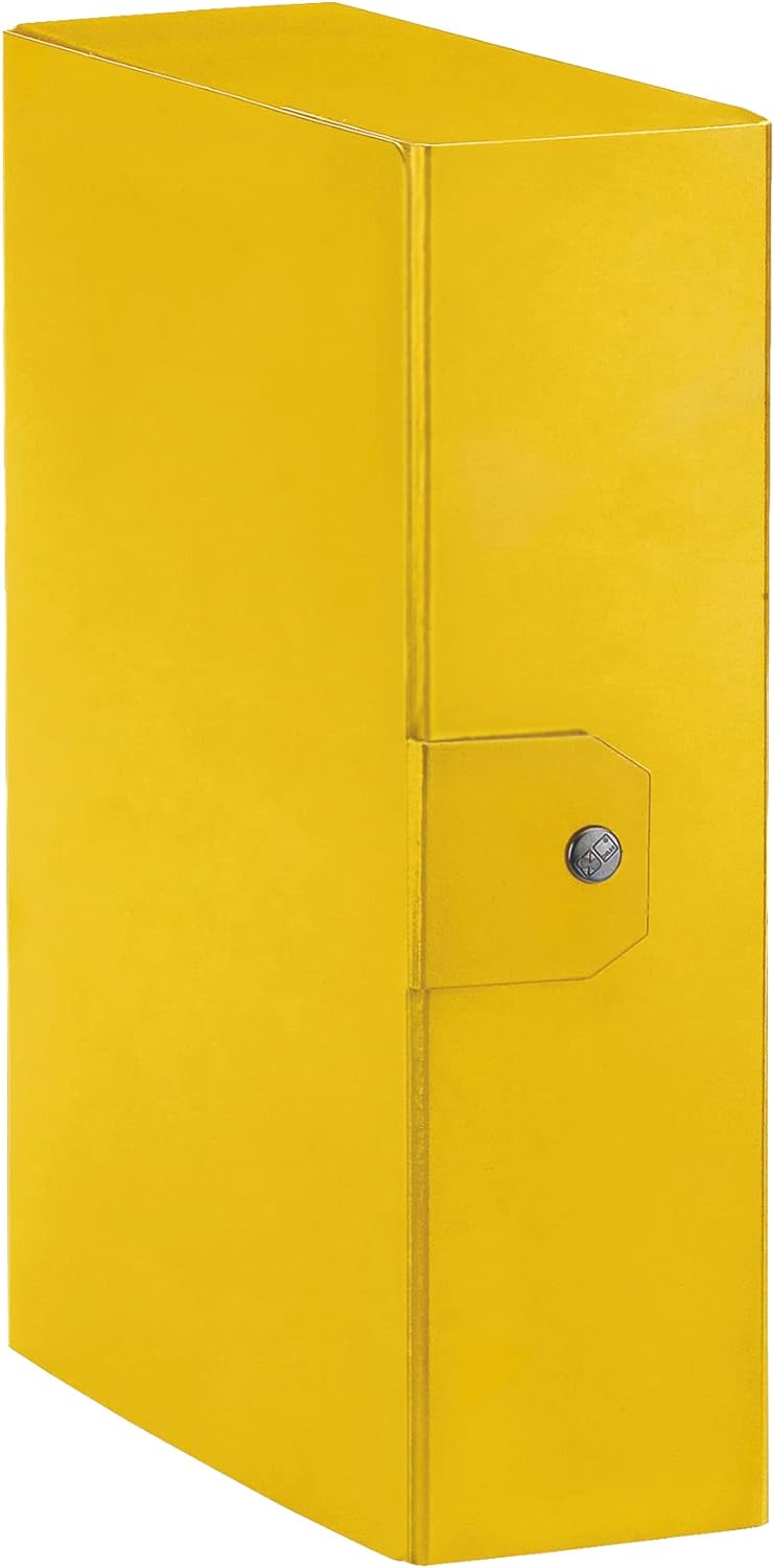 Esselte C28 EUROBOX Cartella Per Progetti 8 CM GIALLO 5pz