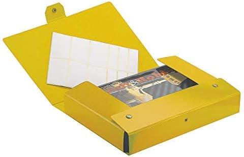 Esselte C28 EUROBOX Cartella Per Progetti 8 CM GIALLO 5pz