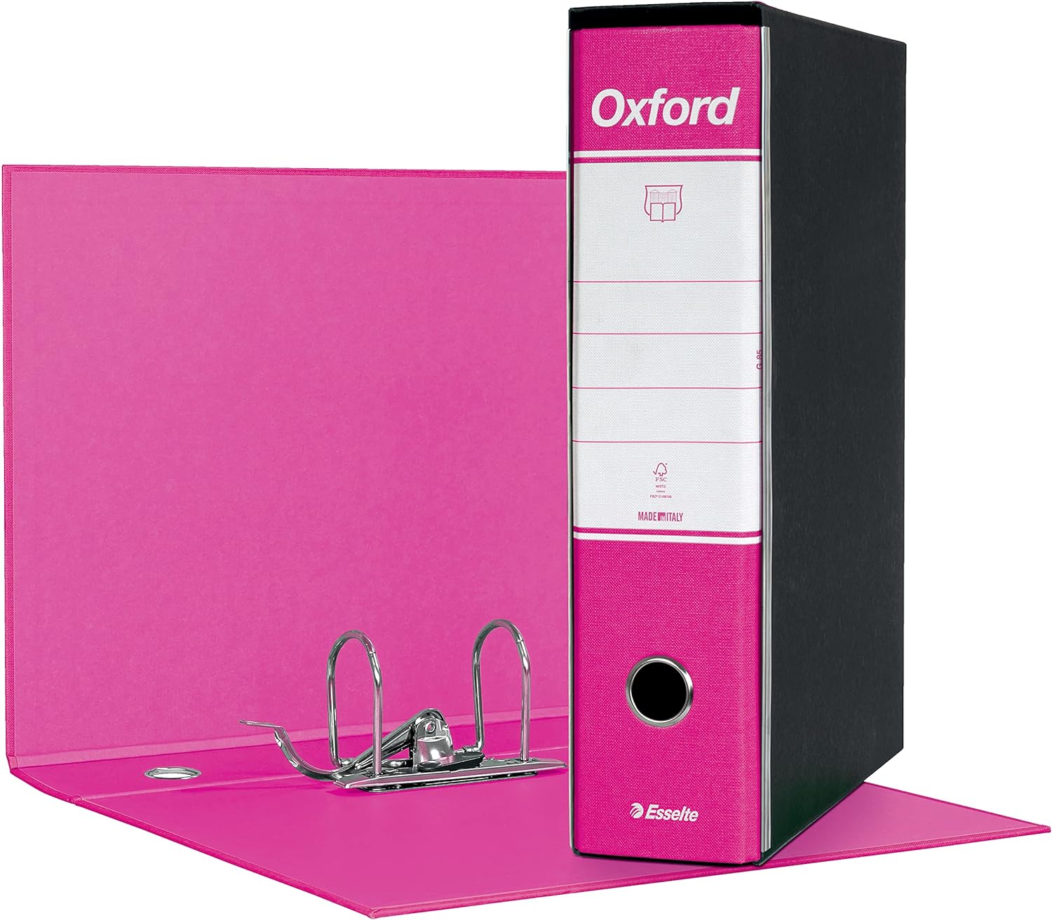 Registratori in cartone con custodia OXFORD FUCSIA DORSO 8