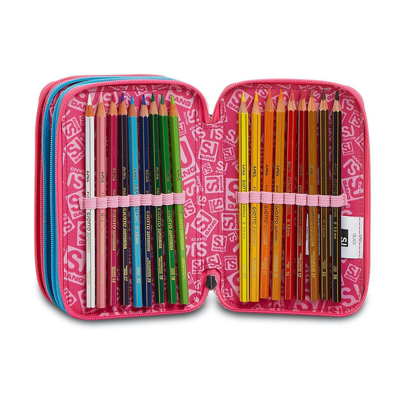 Astuccio 3 Zip SJ OceanLed Girl Moonlight Blue