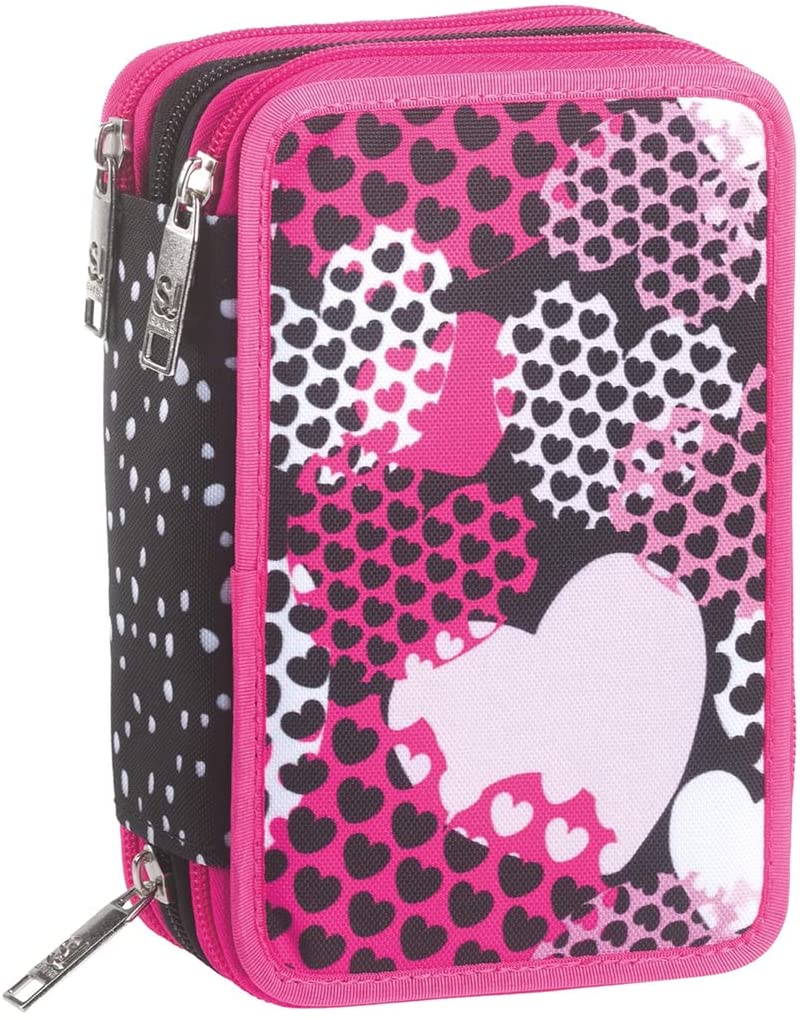 SEVEN Astuccio 3 Zip Sj Ever Heart Girl