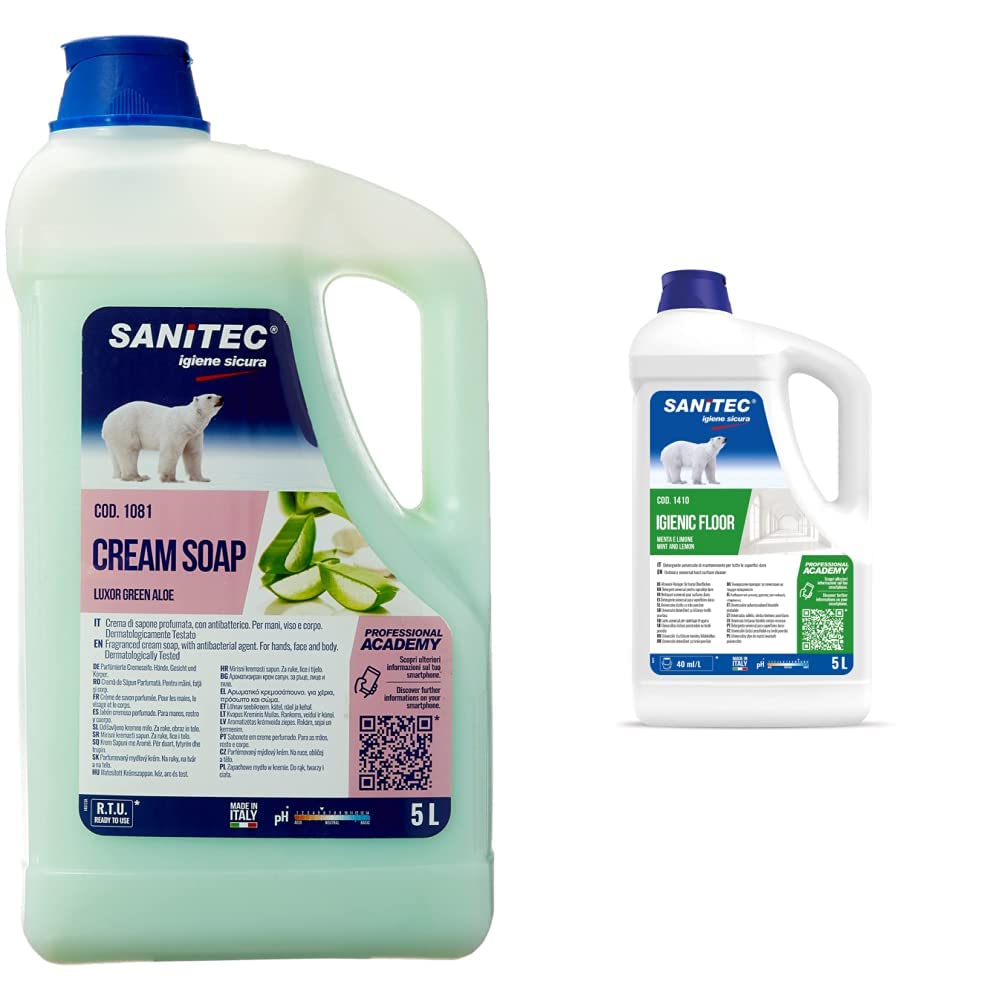 CREAM SOAP LUXOR GREEN ALOE – 5L Crema di sapone profumata