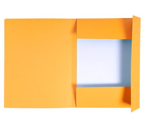 Cartelline stampate 3 lembi 280 g/mq - Cf. da 50 Arancio