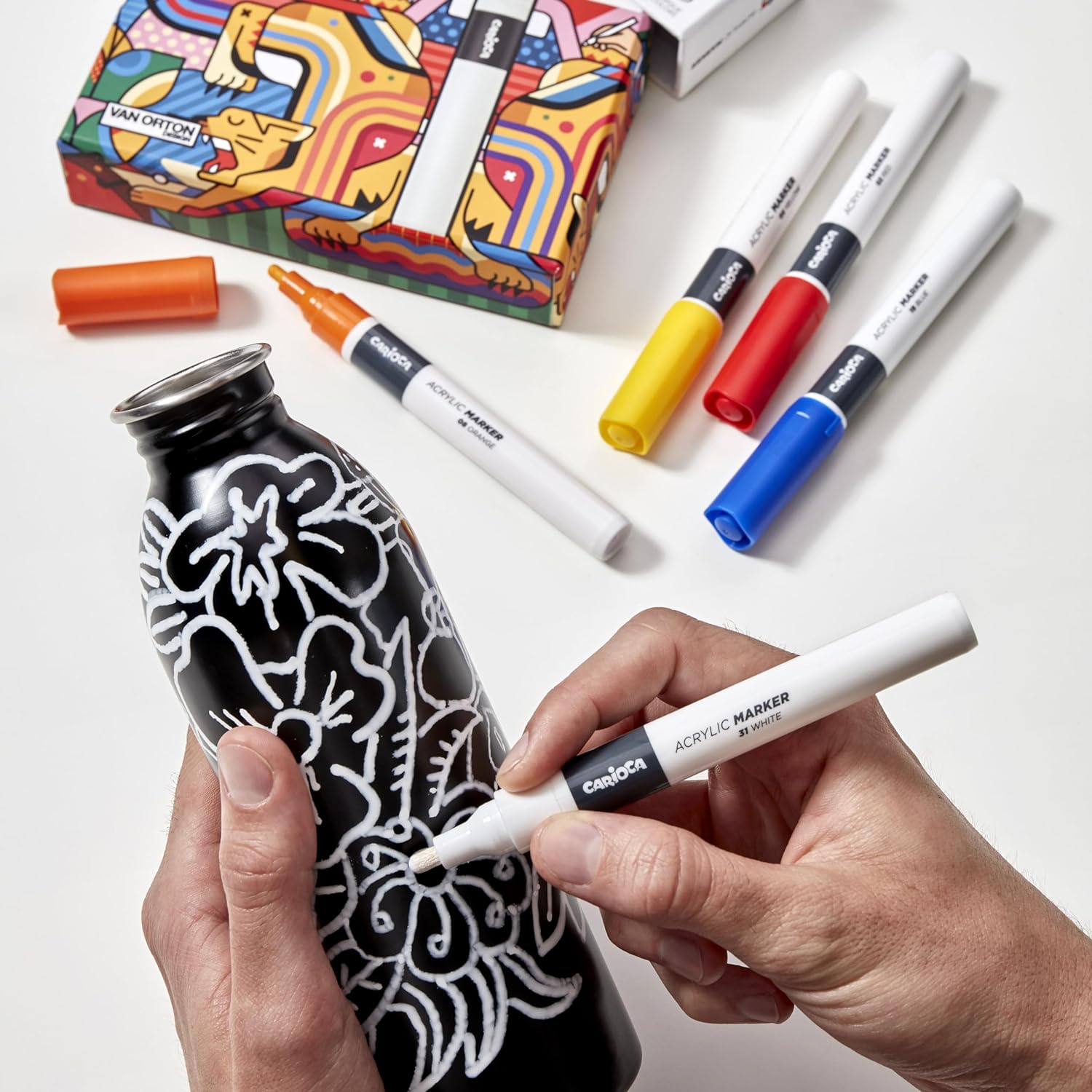 CARIOCA PLUS MARCATORE ACRILICO ARANCIONE