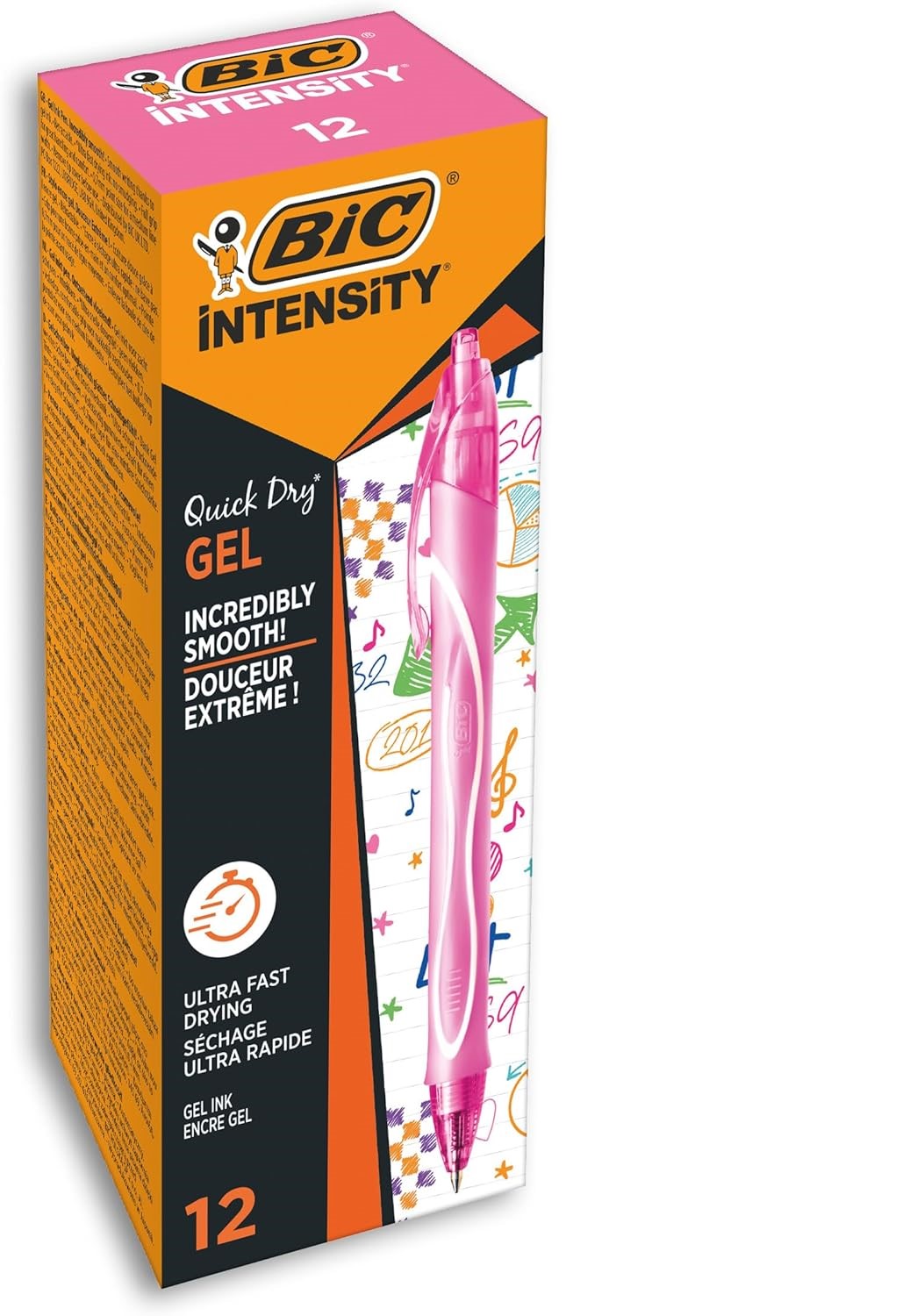 PENNA BIC GEL-OCITY QUICK-DRY 0.7 MM ROSA