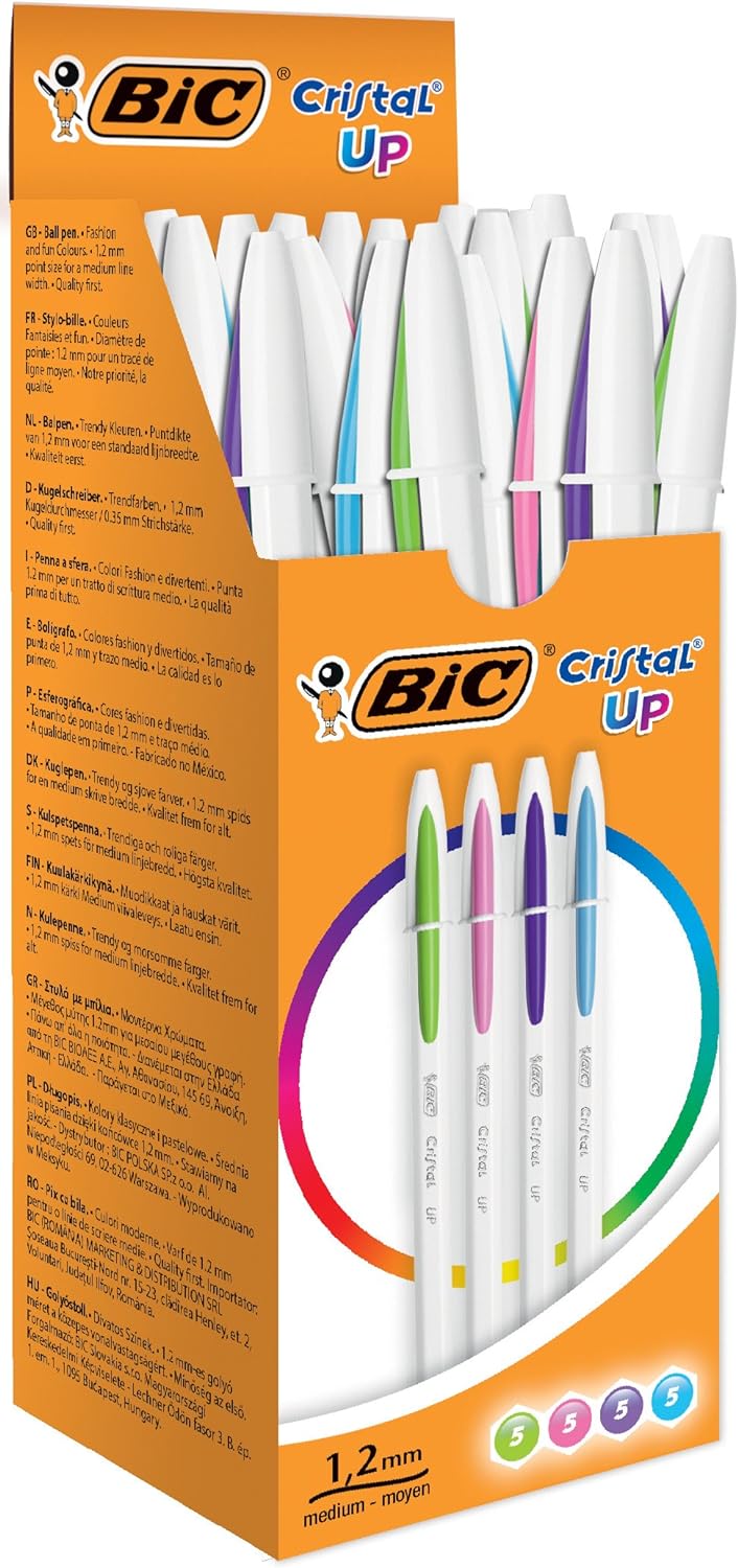 Penna a sfera con cappuccio Bic Cristal UP Viola