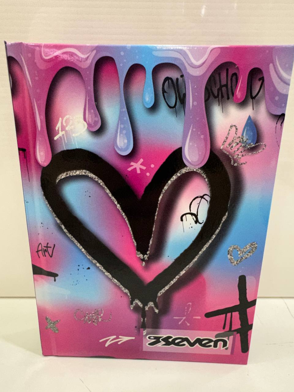 SEVEN 2025 DIARIO POCKET 12 MESI CARTOTECNICA GIRL HEART