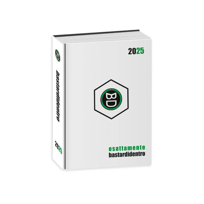 DIARIO POCKET 16 MESI BASTARDIDENTRO BIANCO 2024/2025