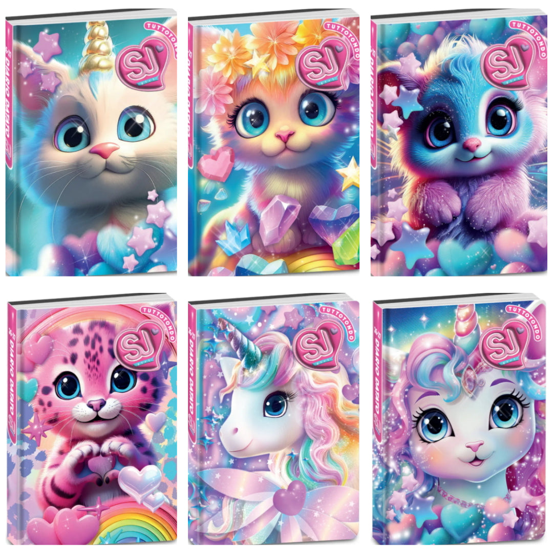 DIARIO AGENDA 10 MESI CARTOTECNICA - ANIMALI GIRL