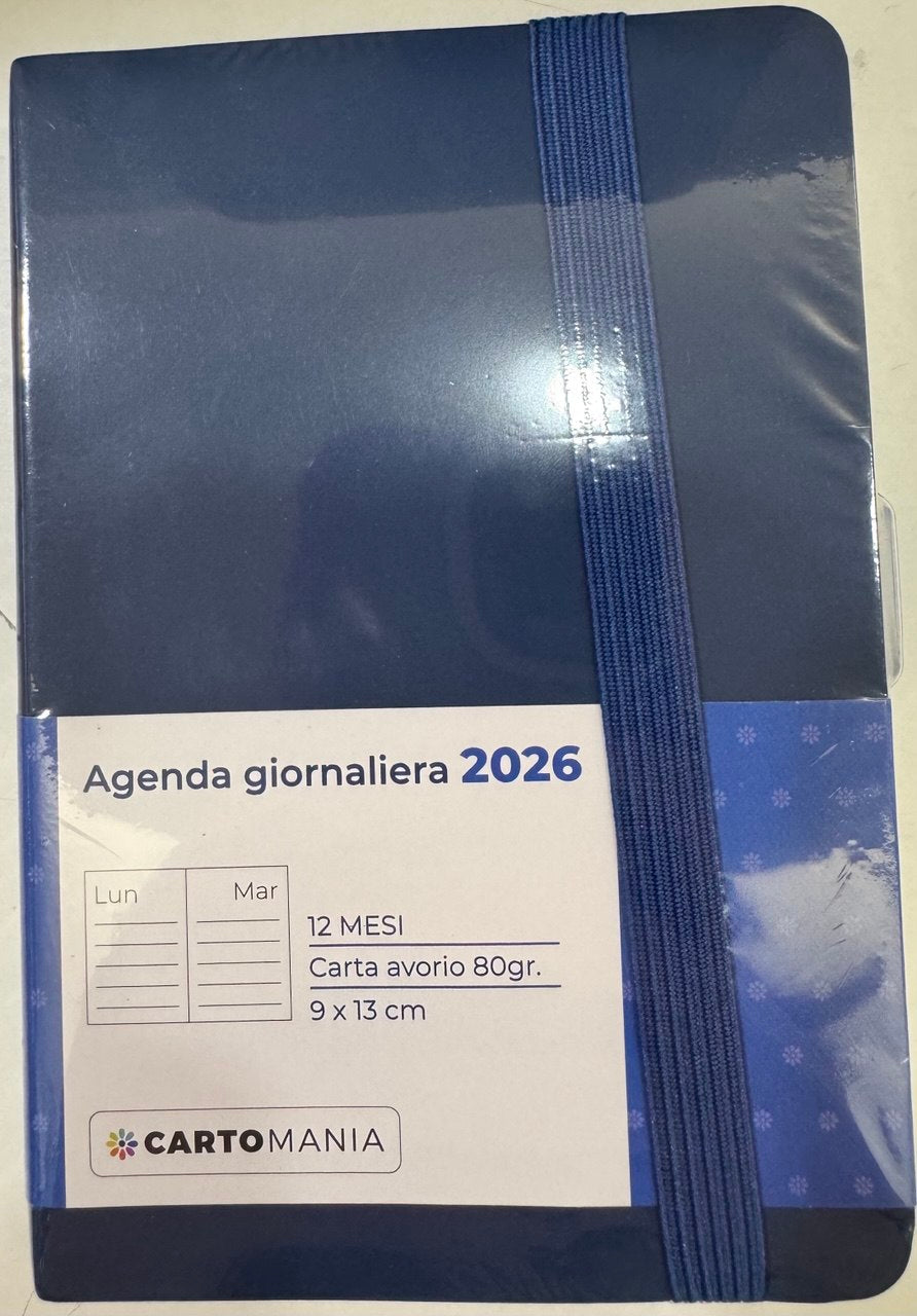 CARTOMANIA - ESSENTIAL AGENDA GIORNALIERA 12 MESI - BLU