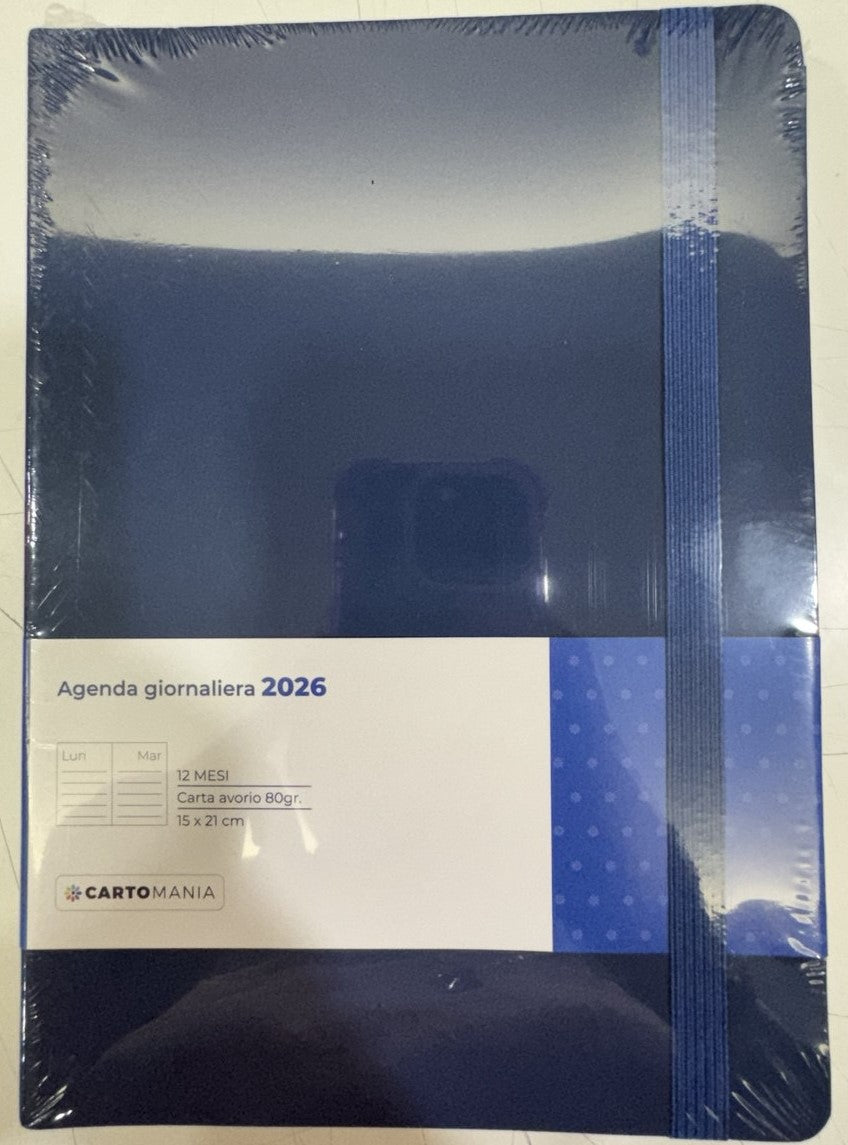 CARTOMANIA - ESSENTIAL AGENDA GIORNALIERA 12MESI -BLUE