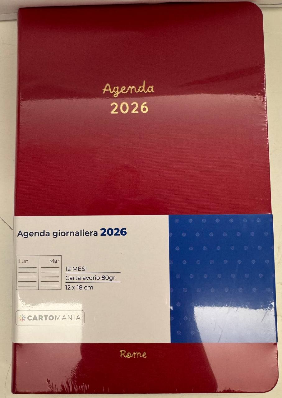 CARTOMANIA - URBAN HORIZONS AGENDA GIORNALIERA 12MESI -ROSSO