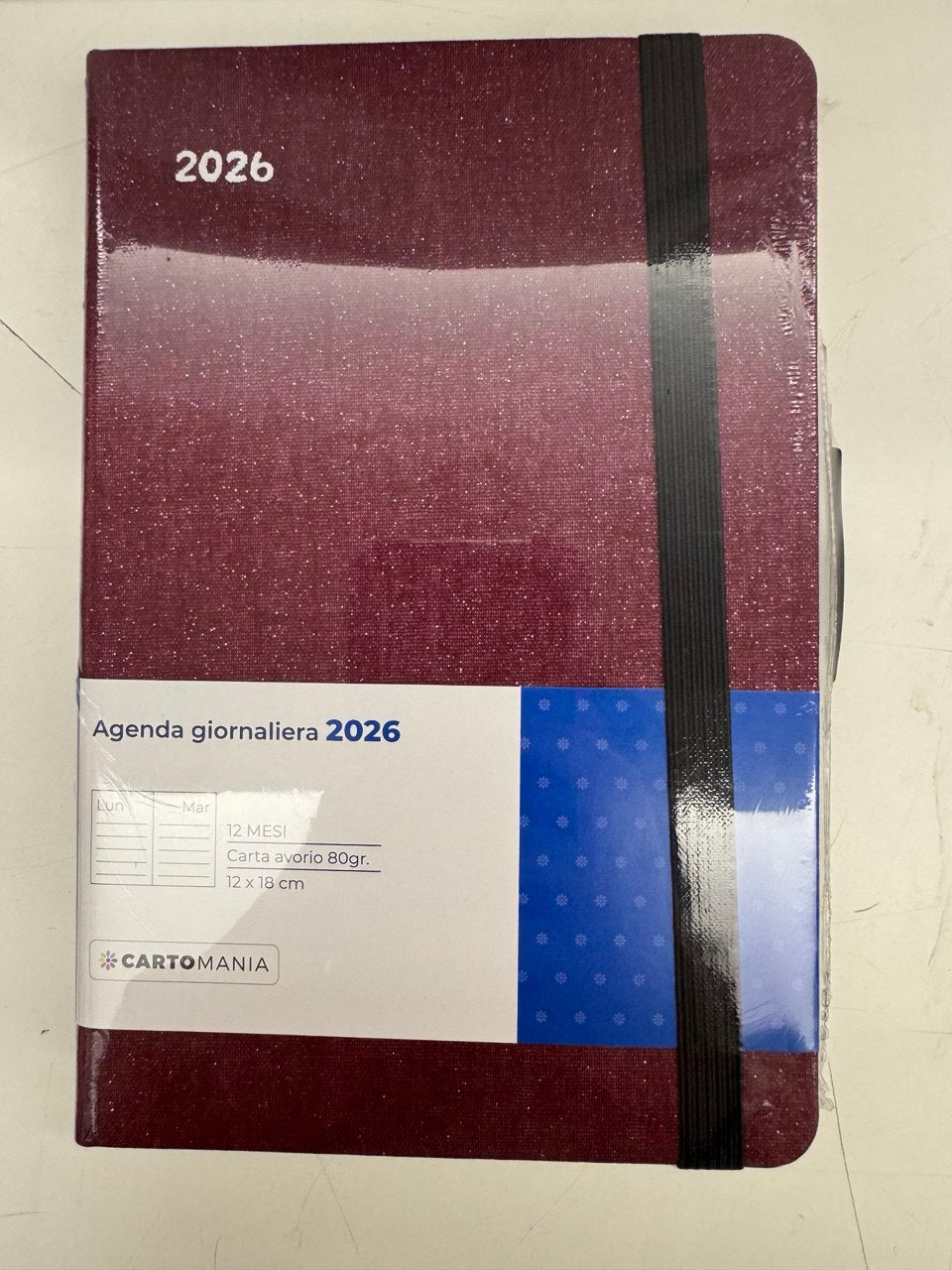CARTOMANIA - SHINE IT AGENDA GIORNALIERA 12MESI - BORGOGNA